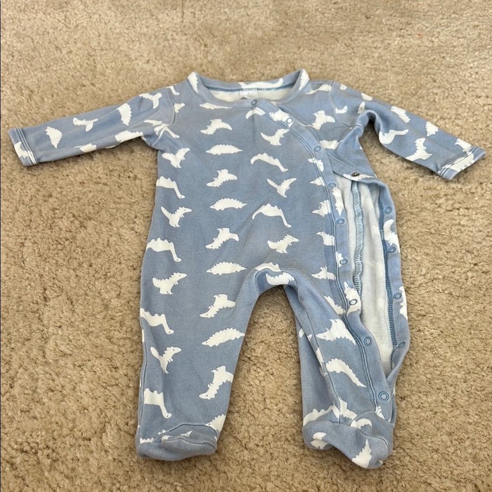 Nordstrom Blue Dinosaur Print Kids One Piece